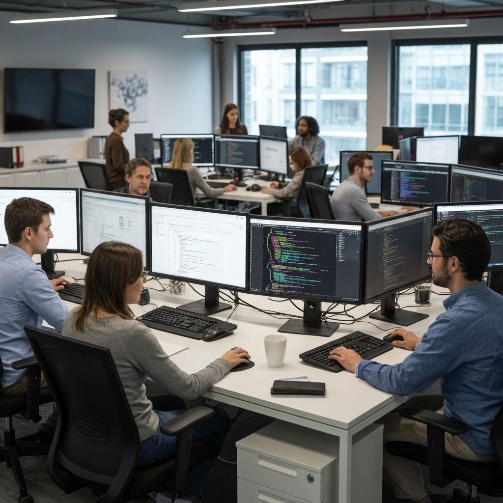 Echipa Simplicity Systems dezvoltând soluții web moderne